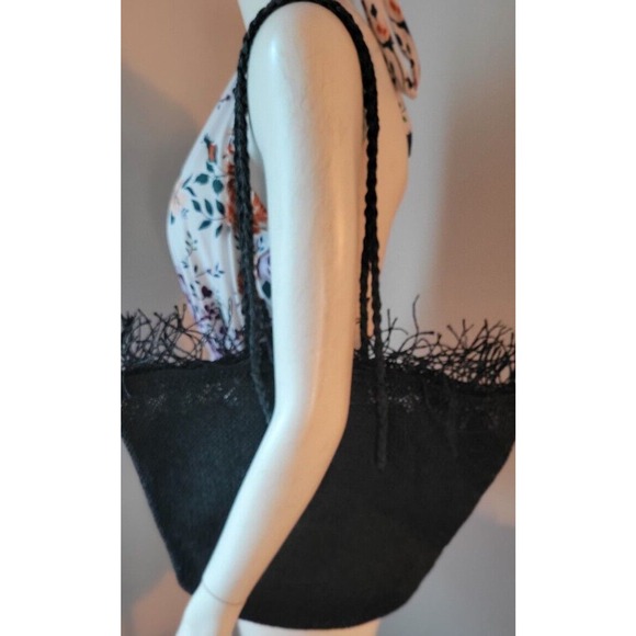 Woven Black Handbag Purse 100% Paper Black Frayed Beach Bag Snap Closed Zip... - Picture 2 of 15